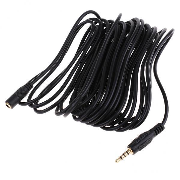 5X 1x 3.5mm Male to 3.5 Female Audio Headphone Extension Cable for Plug   6m