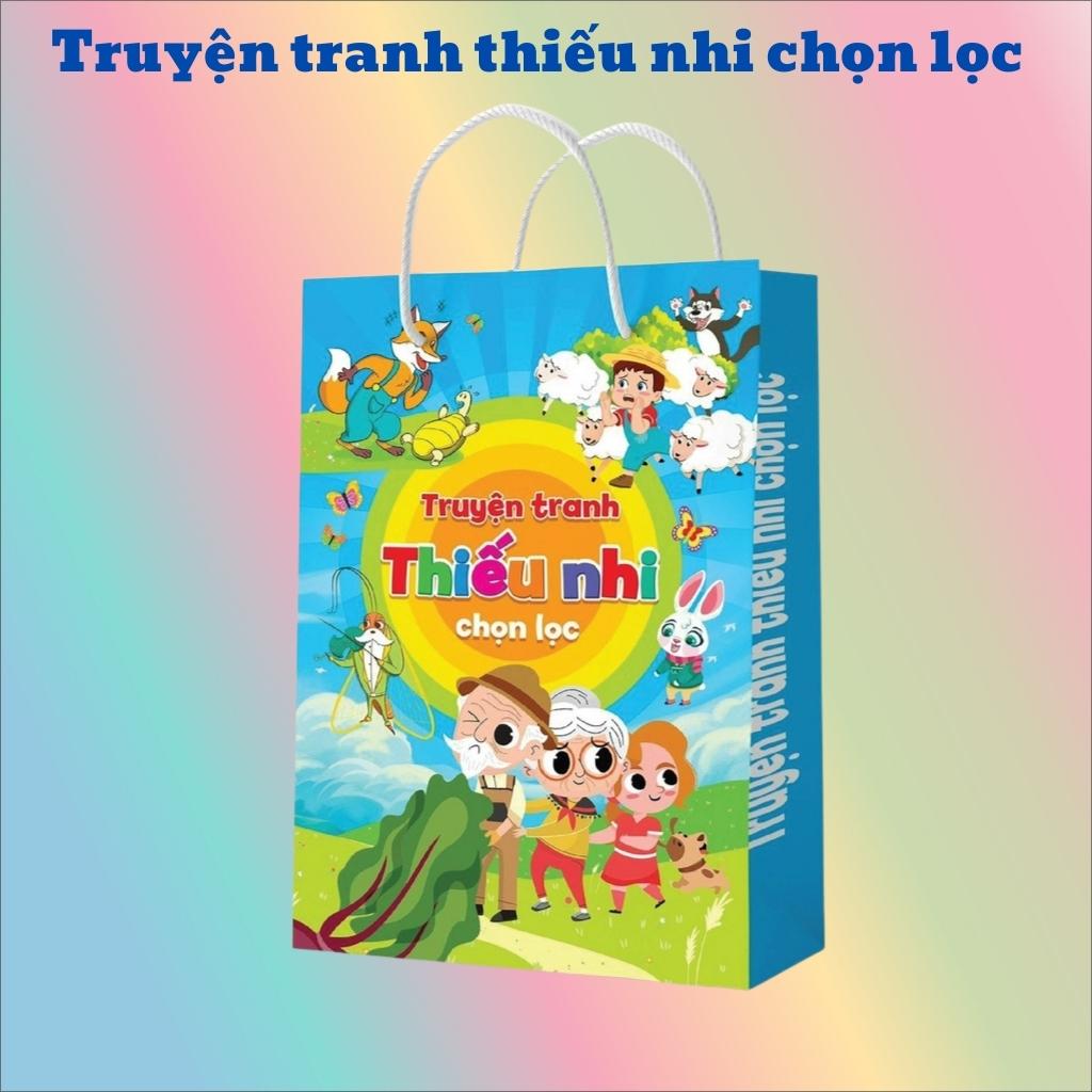 Sách- Truyện tranh thiếu nhi song ngữ Việt Anh chọn lọc cho bé -Bộ 10 cuốn