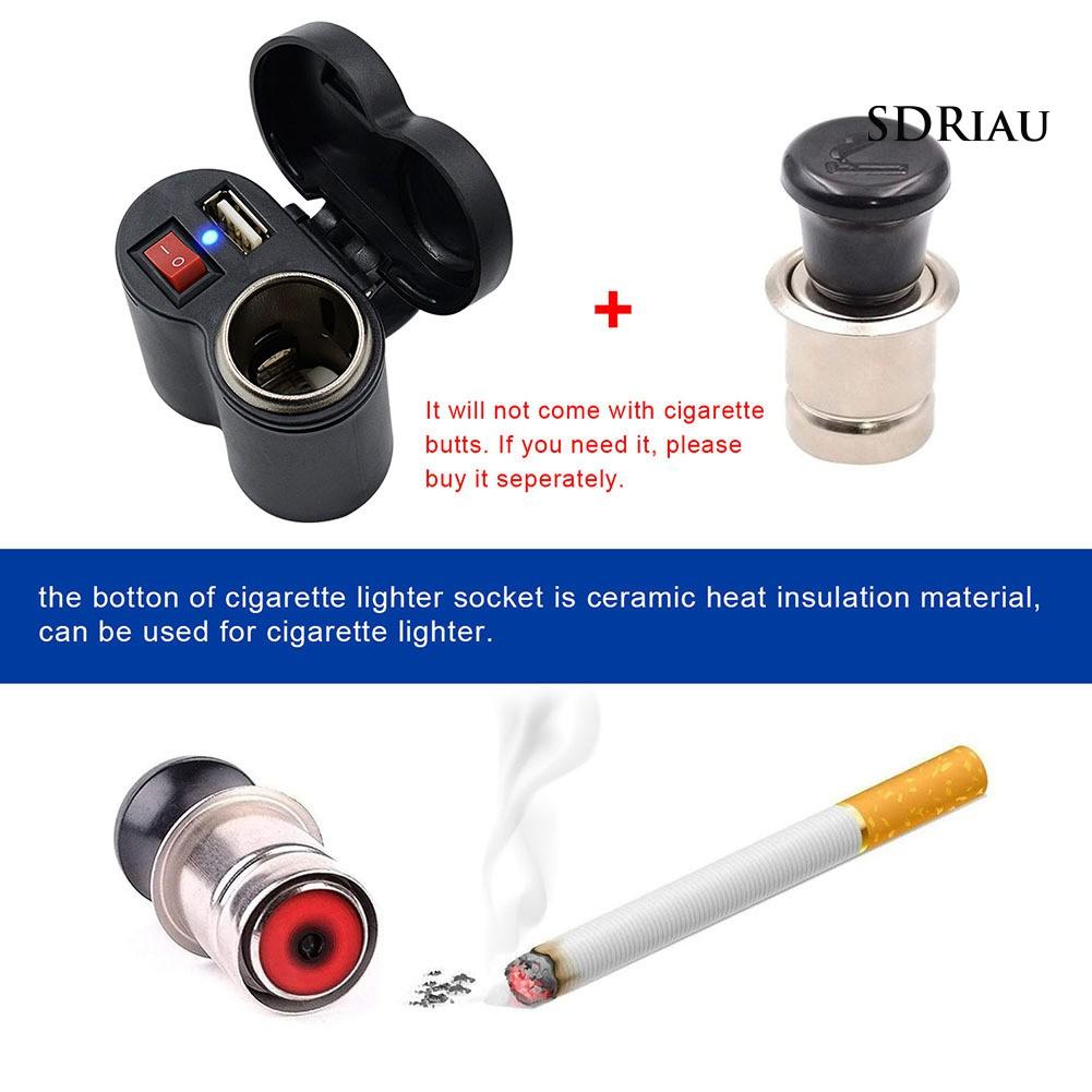 Tẩu Sạc Usb Đa Năng Trên Xe Mô Tô Tiện Dụng