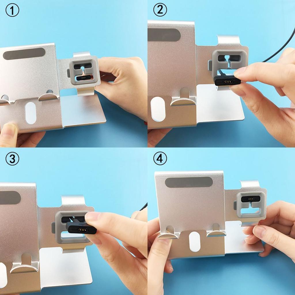 2 in 1 Cell Phone and Watch Charger Station , Aluminum Smart Watch Mobile Charging Accessories Dock for Fitbit Ionic iphone 5 6 7 8 X Samsung Galaxy S8 S9