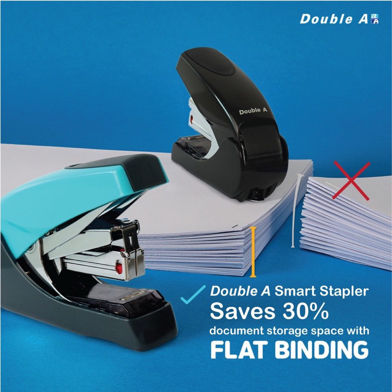 Dập Ghim Trợ Lực Double A Bấm Được 30 Tờ Tặng Kèm 1 Hộp Ghim (Sử Dụng Ghim Số 10)
