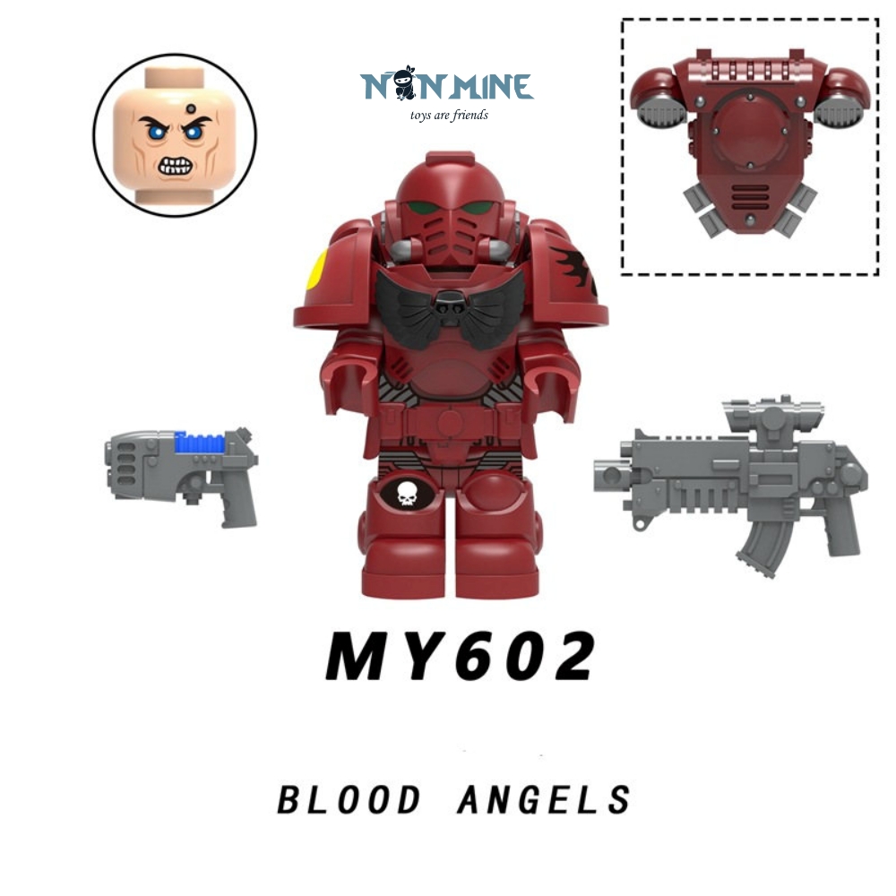 Minifigures Warhammer 40k Đồ Chơi Lắp Ráp Chiến Binh Bán Thần M601-605