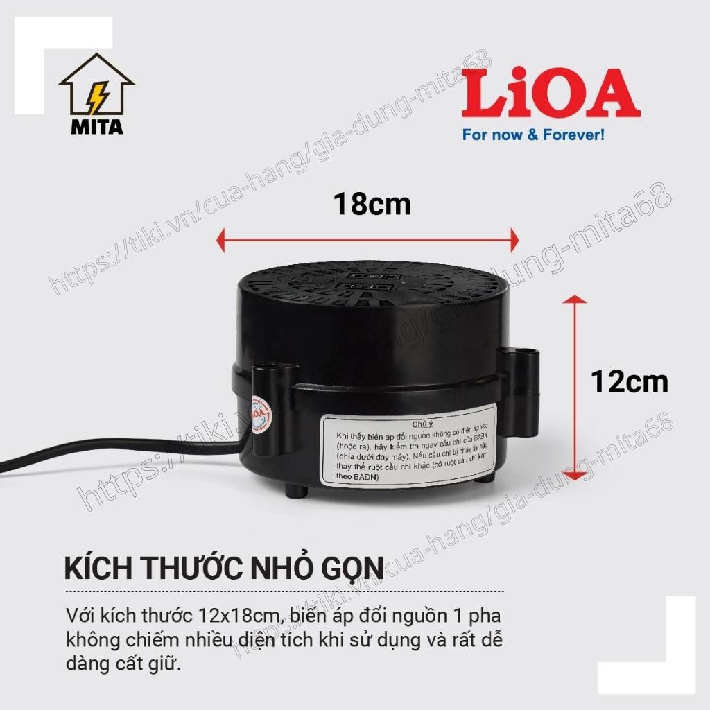 Biến Áp Đổi Nguồn Hạ Áp LiOA - Biến Áp Đổi Nguồn LiOA 1000/1200/1500/2000VA( Điện Vào 220V- Điện Ra 100/120V) - MITA