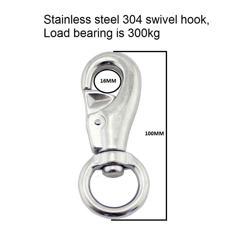 Trong Nhà Ngoài Trời Nặng Thép Không Gỉ Treo Dây Xoay Móc Trần Ghế Xích Đu Võng Ghế Bộ Tập Yoga Võng Ghế