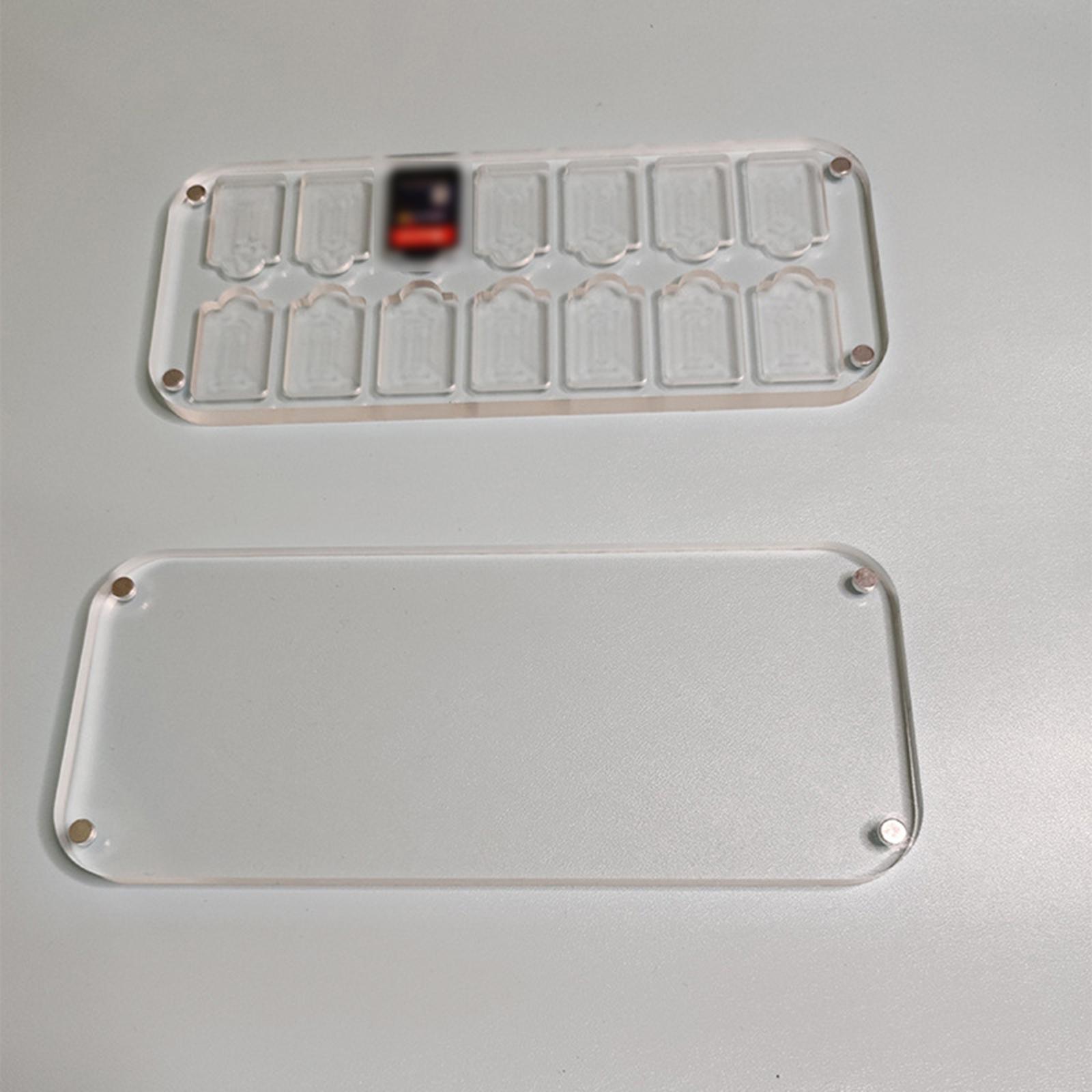 Transparent 14-slot Protective Case Holder for Playing Cards Suitable for Switch