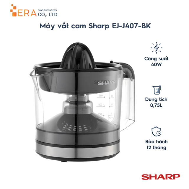 Máy Vắt Cam Sharp EJ-J407-BK - Hàng chính hãng