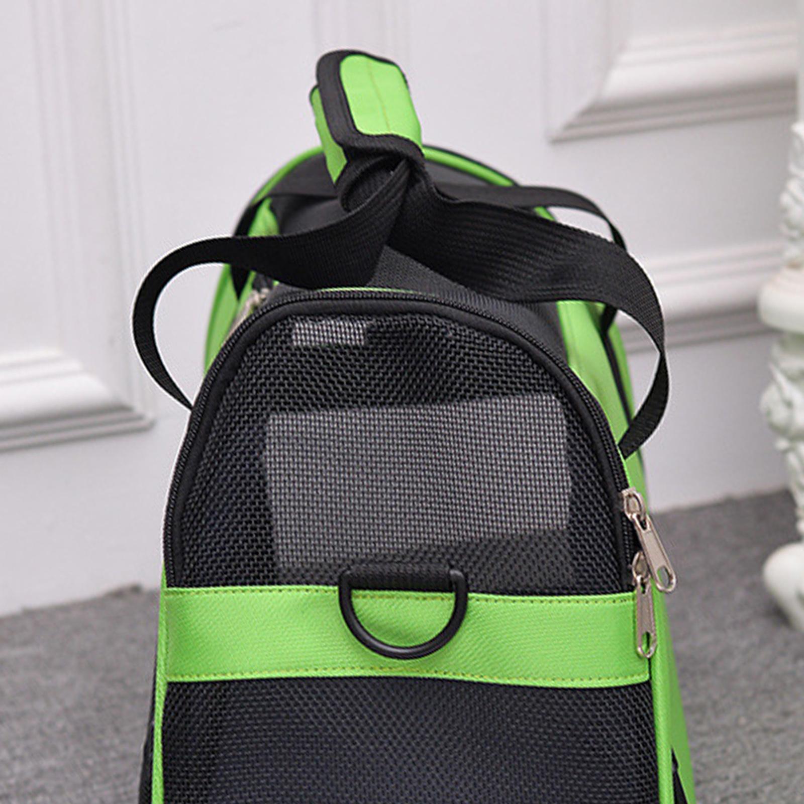 Pet Dog Cat Carrier Small Animal Backpack Travel Bag Heavy-duty Green S
