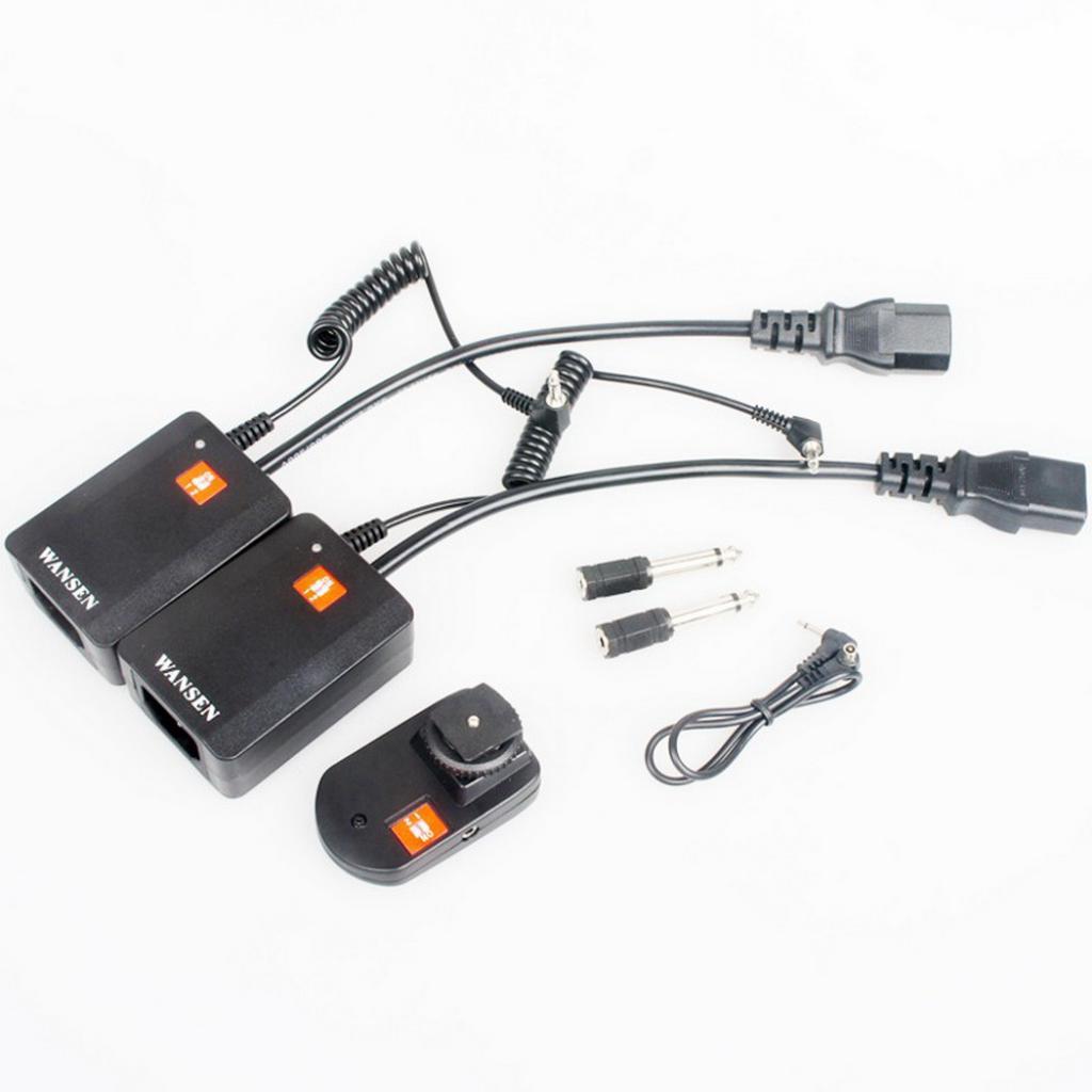 WS AC-04 4CH Wireless Radio Studio Flash Trigger + 2 Receivers for Strobe