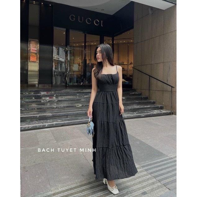 Đầm maxi hở lưng hot trend chất lụa xốp cực đẹp hàng cao cấp
