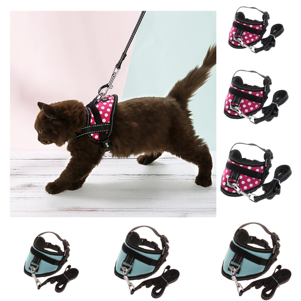 Adjustable Harness Walking Lead Leash Chest Strap For Pet Cat