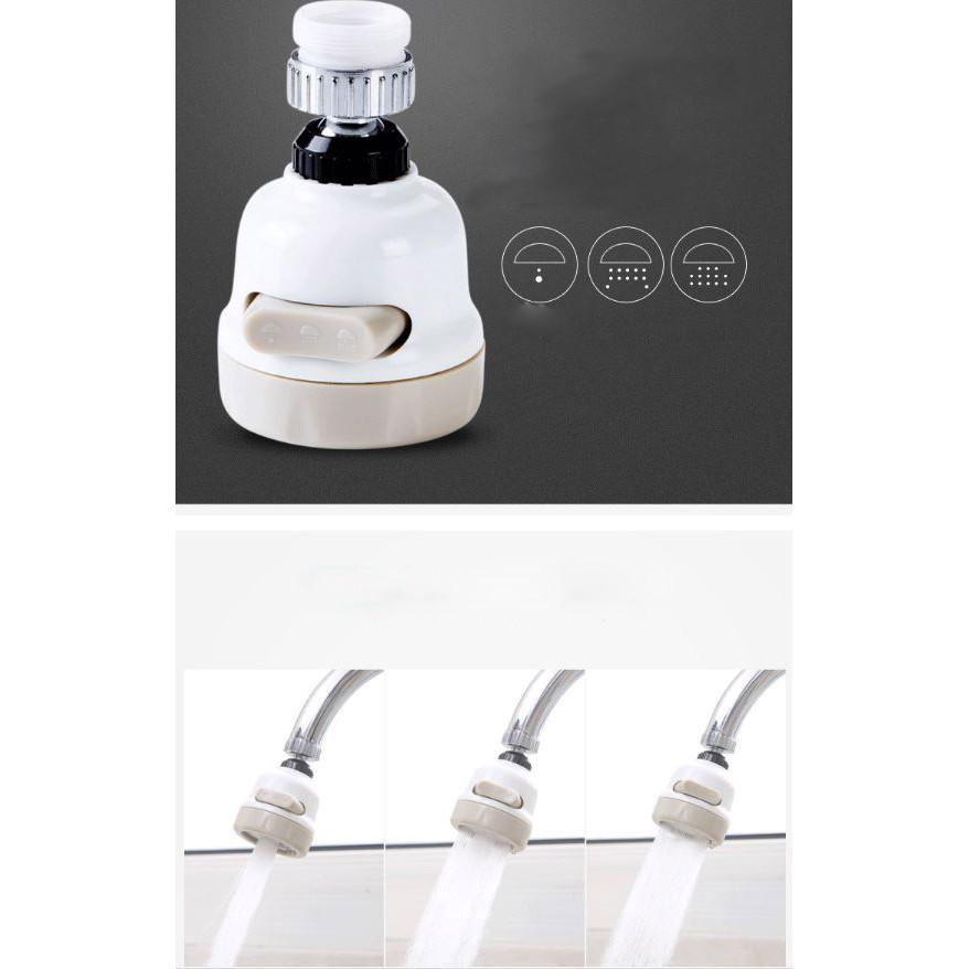 ĐẦU VÒI NƯỚC TĂNG ÁP XOAY 360 3 CHẾ ĐỘ XẢ NƯỚC