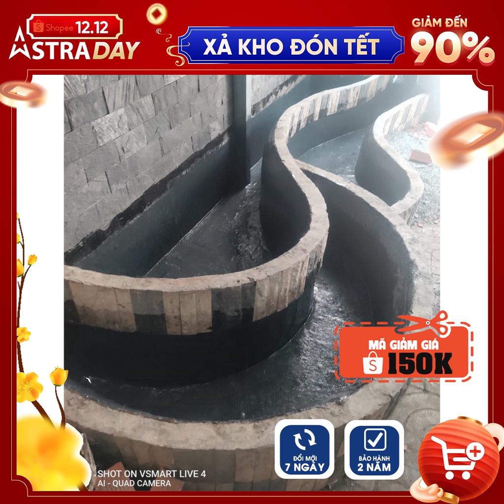 Keo Sơn Chống Thấm Dột 1 Thành Phần TAIKOMI CT4 - Chuyên Xử Lý Chống Thấm Ngược, Môi Trường Ẩm, Bể Âm, Hố Thang Máy, Nhà Vệ Sinh - Thùng 1 Lít, 5 Lít, 10 Lít và 18 Lít / Tặng kèm thêm Vải Polyester và chổi