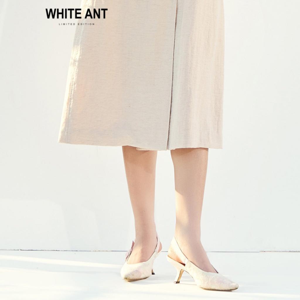 Đầm Sơ Mi Nữ WHITE ANT JOCASTA SKATER SKIRT Thiết Kế Tay Ngắn Kèm Hai Hàng Cúc Và Đai Eo Tôn Dáng 120400125