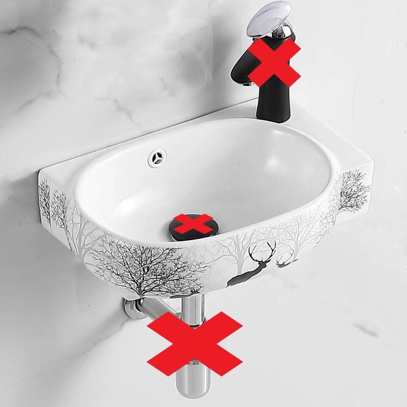 LAVABO GÓC PHẢI TREO TƯỜNG NHIỀU HOA VĂN