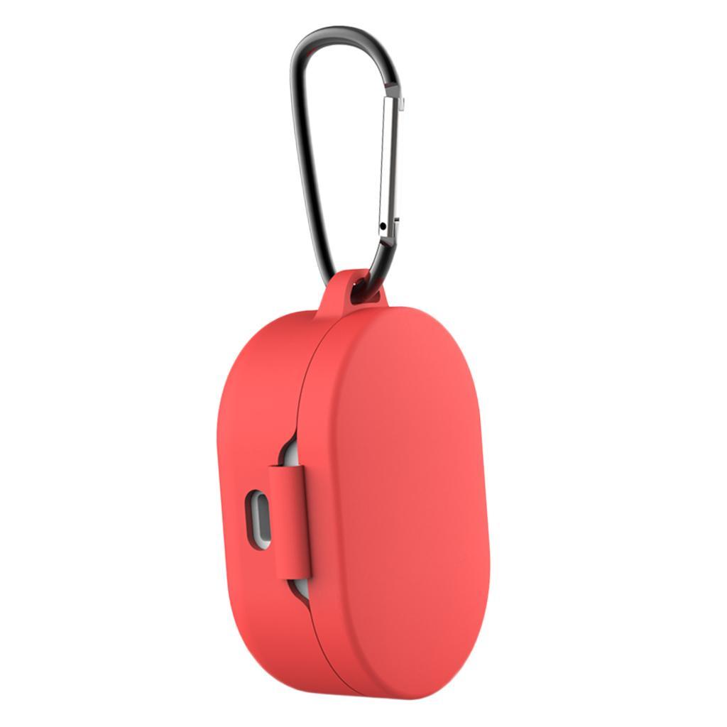 2Pcs Earphone Cover 360° Full Protection for Redmi Airdots Red+Gray