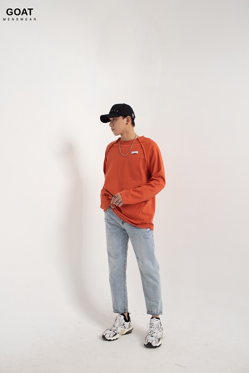 Áo Thun Tay Dài Form Rộng Áo Thun Sweater Nam GOAT MENSWEAR