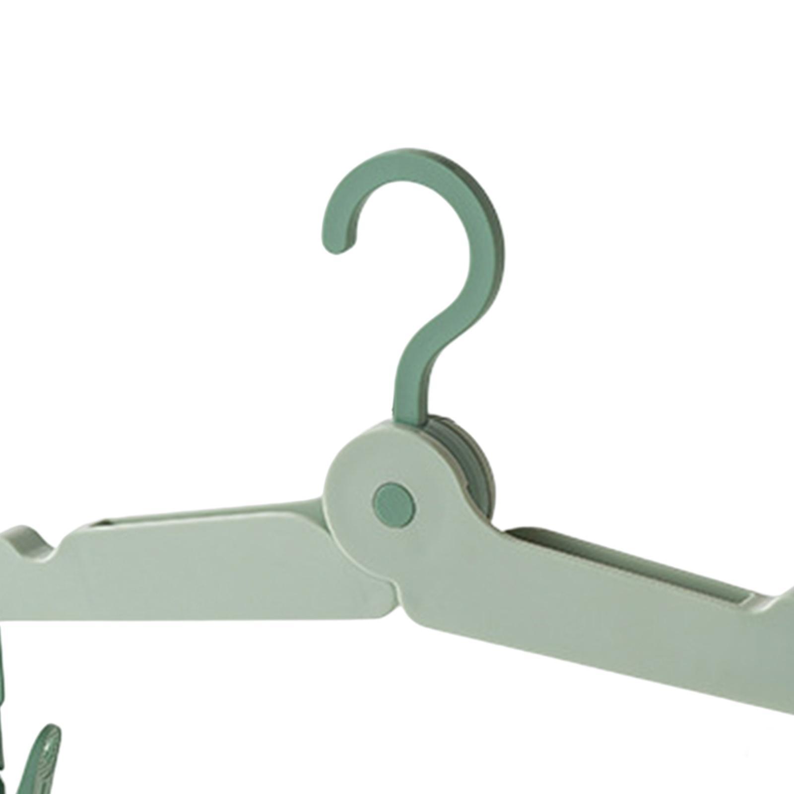 Portable Folding Clothes Hanger Clothing Organizer for Travel, Home Foldable