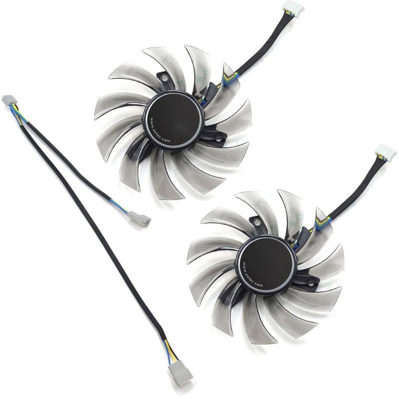 Set 2 Thẻ Quạt Tản Nhiệt Đồ Họa VGA GA81S2U 4Pin 12V 0.35A 75mm