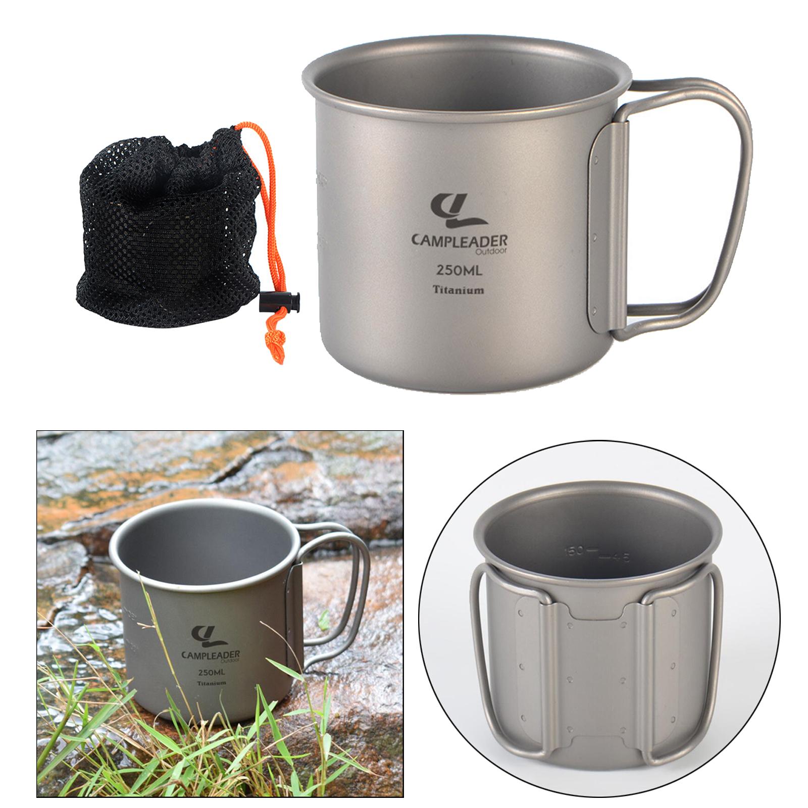 Collapsible Handle Camping Mug Water Cup Portable Water Mug Drinking Cup