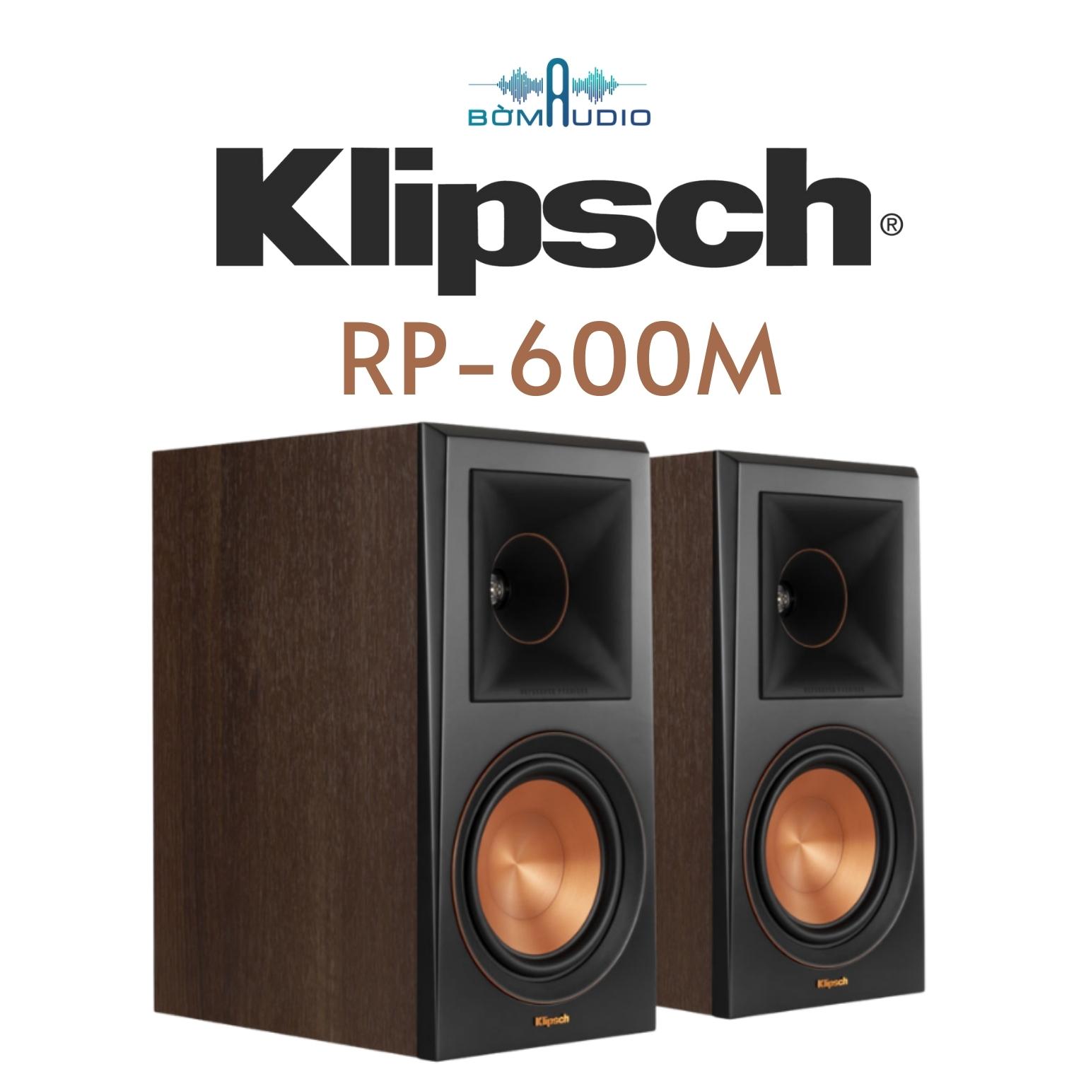 KLIPSCH RP-600M | Dòng Bookshelf Xem Phim Nghe Nhạc Reference Premier Klipsch | Treble Họng Kèn Titanium LTS 25mm Hybrid Tractrix 90°x90° Độc Đáo - Loa Mid/Bass 165mm Cerametalic Phủ Copper Tinh Tế - Độ Nhạy 96dB - 8ohm x 400W | Hàng Chính Hãng _ Mới 100%