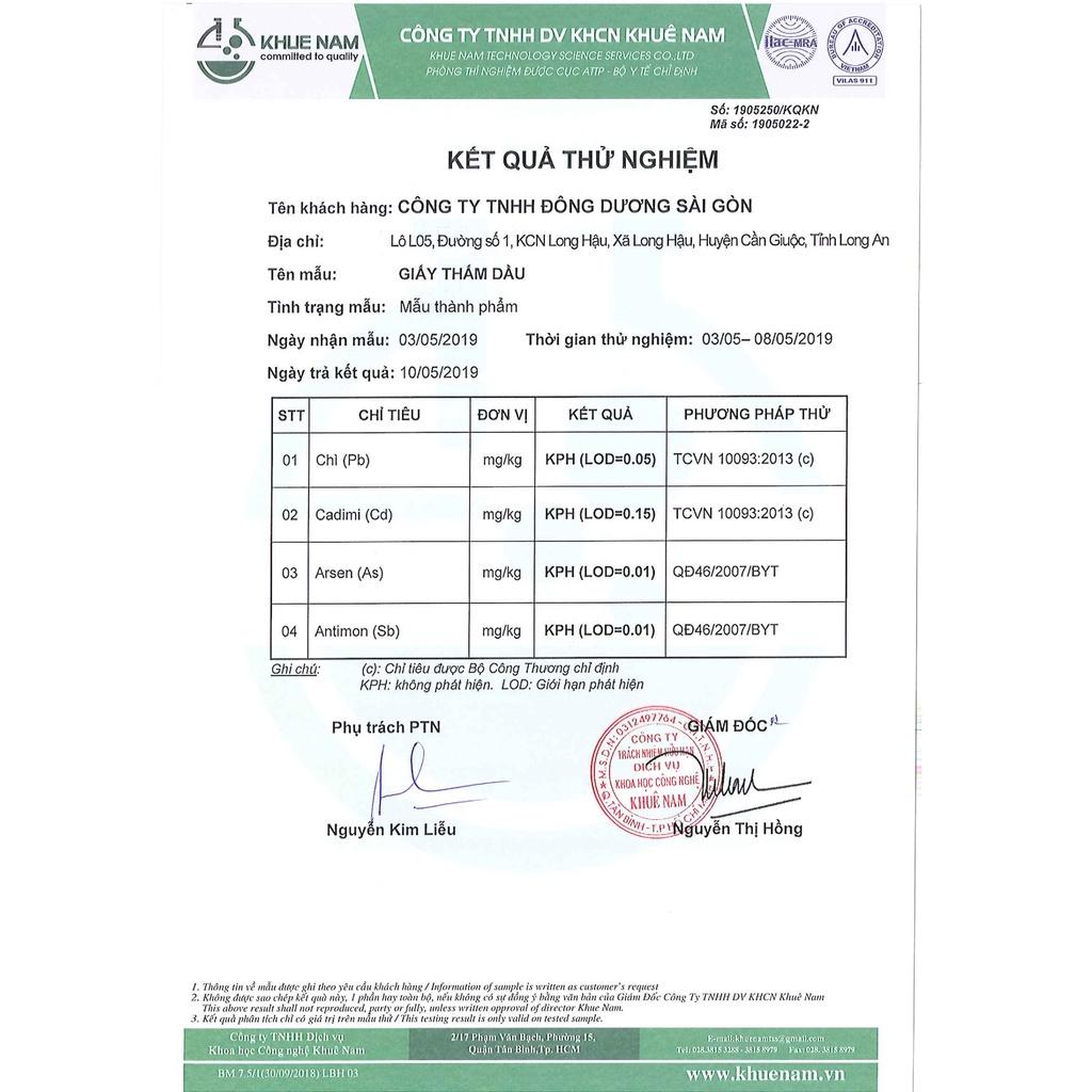 Giấy thấm dầu ăn thực phẩm Nhật Bản Kokusai thấm dầu nấu ăn đồ chiên rán nhà bếp gói 20 tờ/1 túi