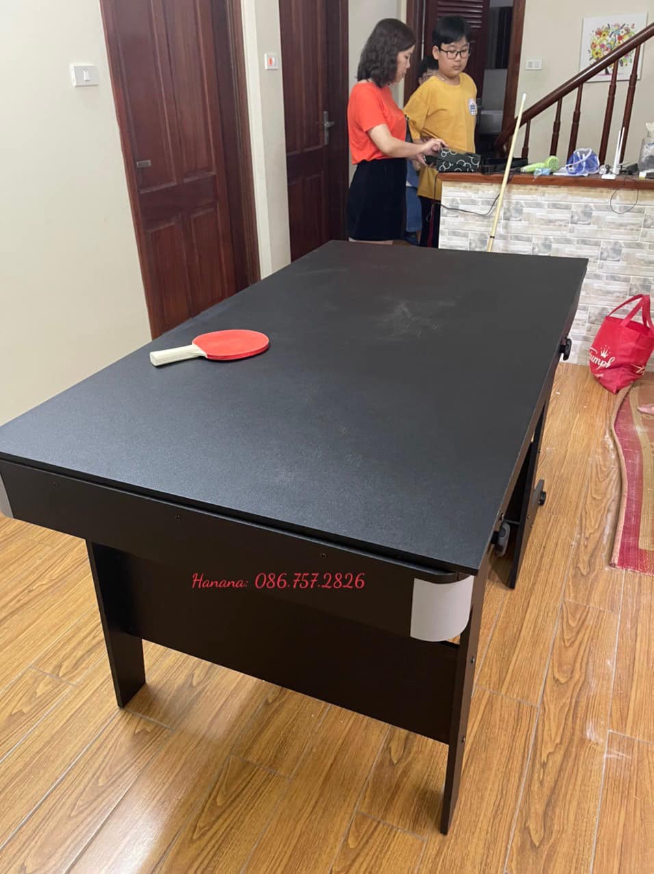 Bàn Bida Cỡ Lớn Kết Hợp Bóng Bàn 2 Trong 1, Đầy Đủ Phụ Kiện, Bi A Lỗ, Bóng Bàn Mini Gia Đình Văn Phòng Kinh Doanh Hanana