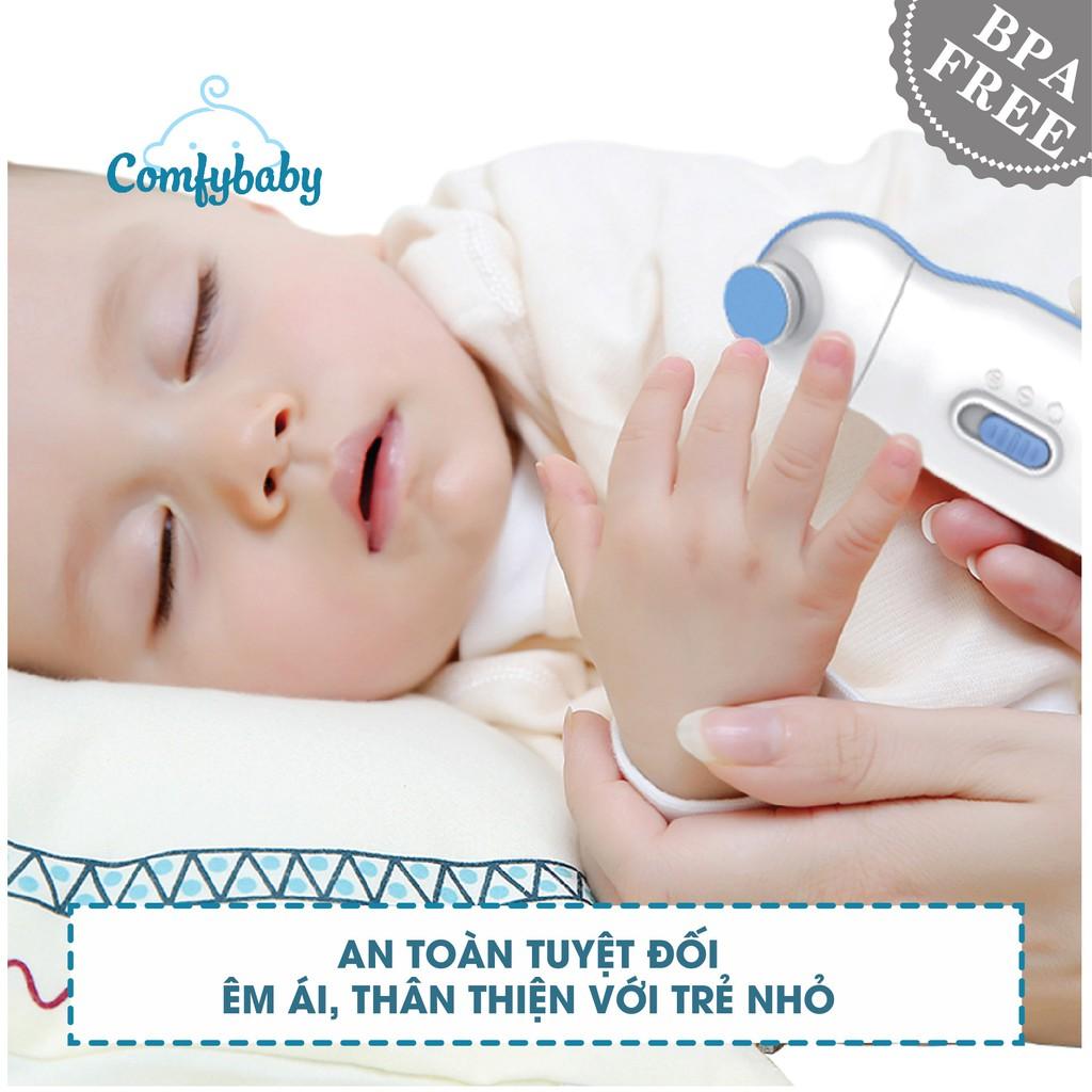 Máy dũa móng tay tự động cho trẻ Comfybaby ME4450, cắt móng tay an toàn cho bé, mài móng tay cho trẻ sơ sinh - tặng đồ chơi tắm 2 món