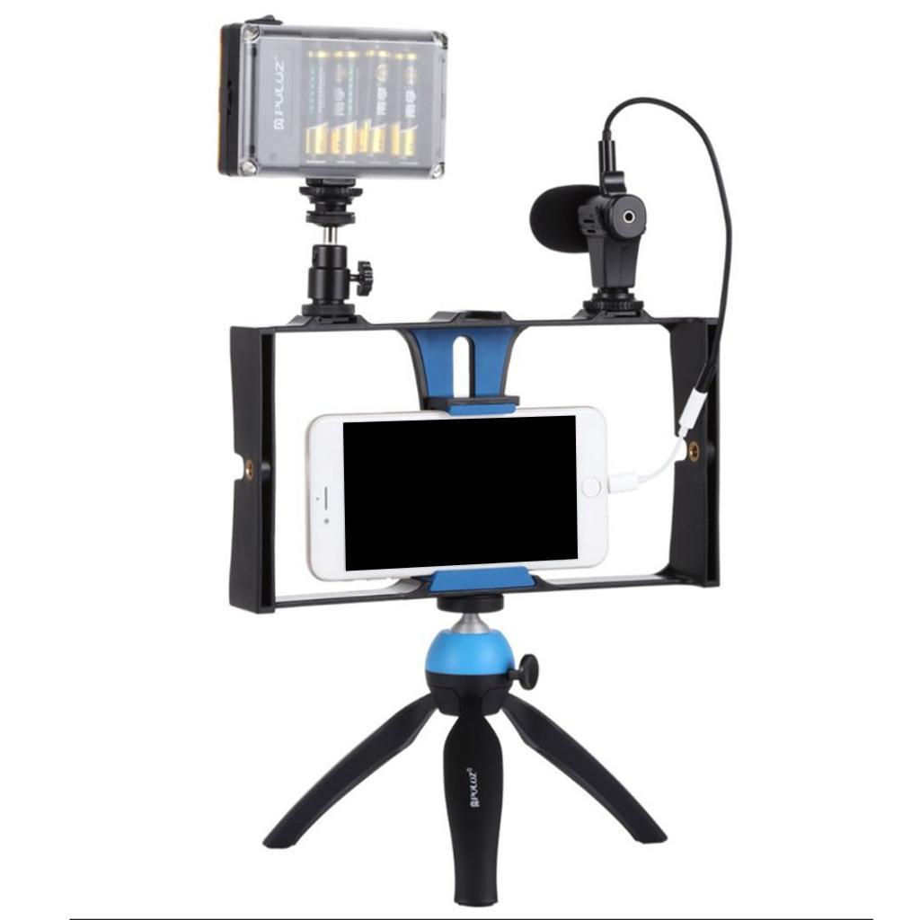 Camera Cage Stabilizer Mobile Phone Video Rig Fill Light Holder Bracket