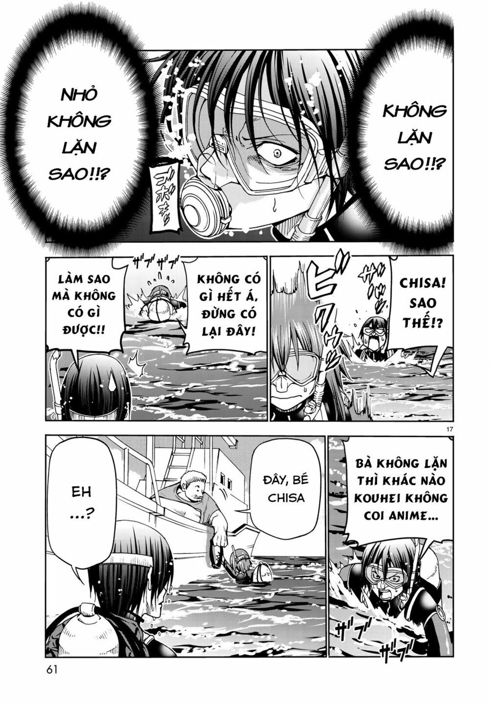 cô gái thích lặn - grand blue chapter 45 17