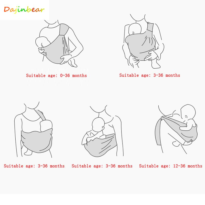 Ergonomic Trẻ Sơ Sinh Cáp Treo Em Bé Cáp Treo Bọc Ba Lô Cho Bé Tàu Sân Bay Chất Lượng Cao 100% Bông Hữu Cơ Trẻ Em Kangaroo Bao