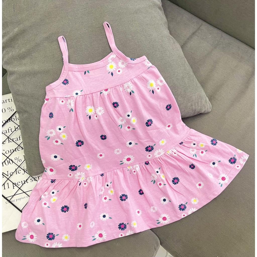 Đầm váy babydoll mùa hè cho bé gái size 6-18kg chất thun cotton mềm mịn mát