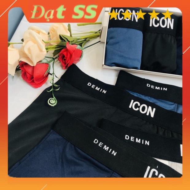 Quần Lót Nam Boxer Thun Lạnh ICON, Quần Sịp Nam thun lạnh ICON Demin Co dãn 4 chiều Loại 1