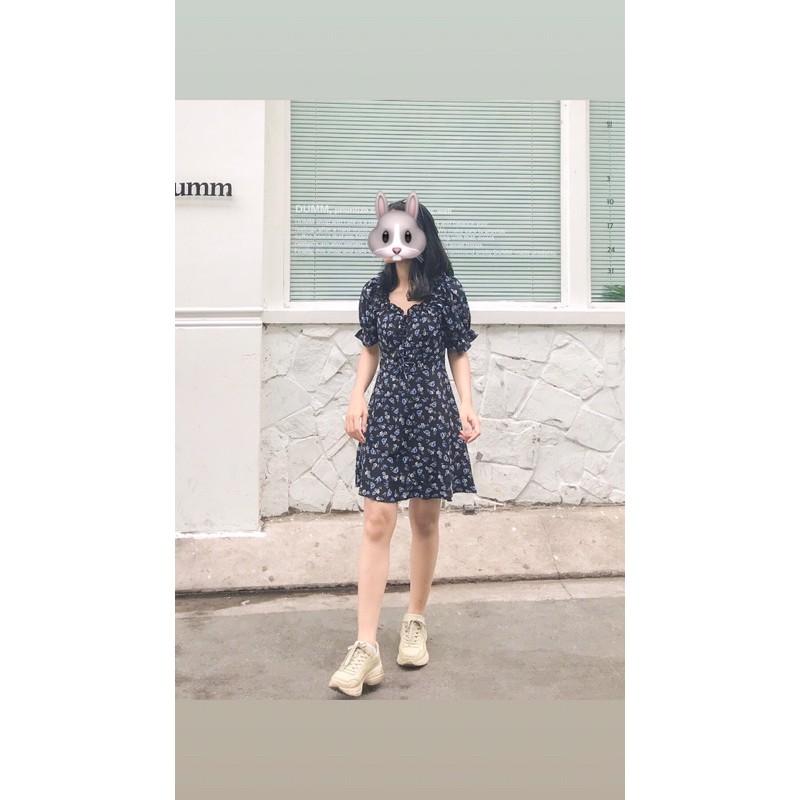 Đầm mini xanh đen navy