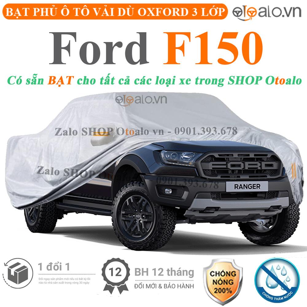 Bạt che phủ xe ô tô Ford F150 vải dù 3 lớp CAO CẤP BPXOT - OTOALO