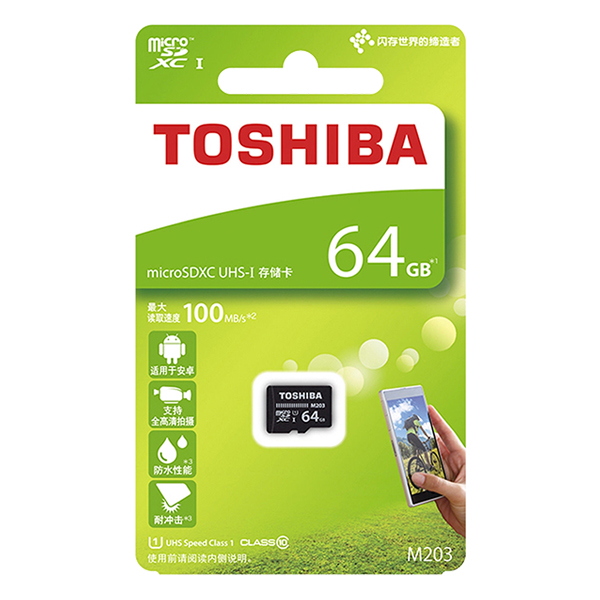 Thẻ Nhớ Micro SDXC Toshiba 64GB (100Mb/s) - Hàng Nhập Khẩu