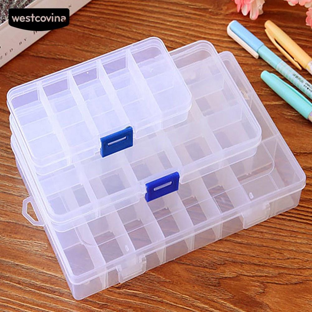 Hộp Đựng Trang Sức Nhiều Ngăn Mini Trong Suốt Có Thể tháo Ráp Các Ngăn H026