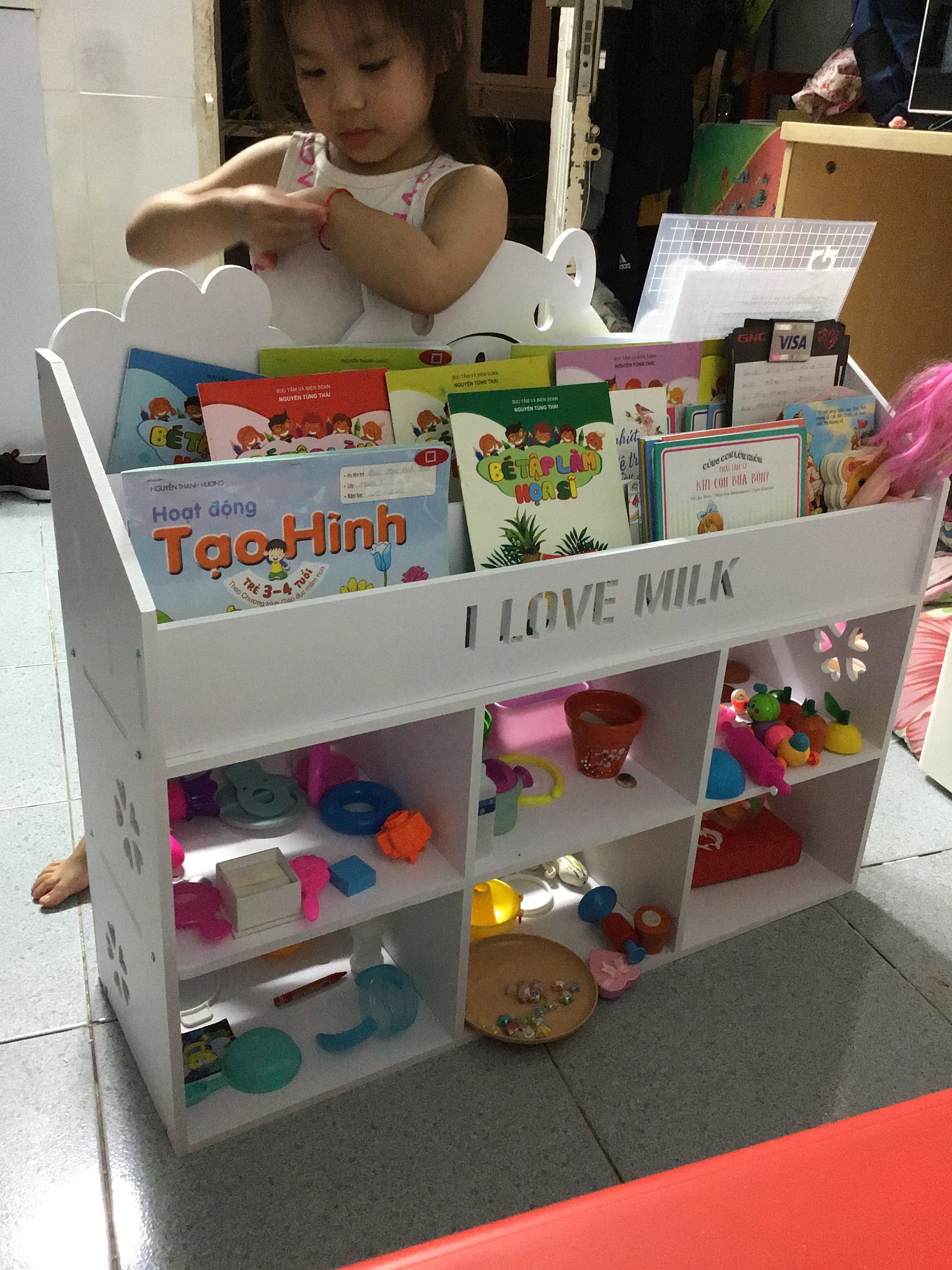 Kệ Sách 2 tầng ngăn chứa đồ
