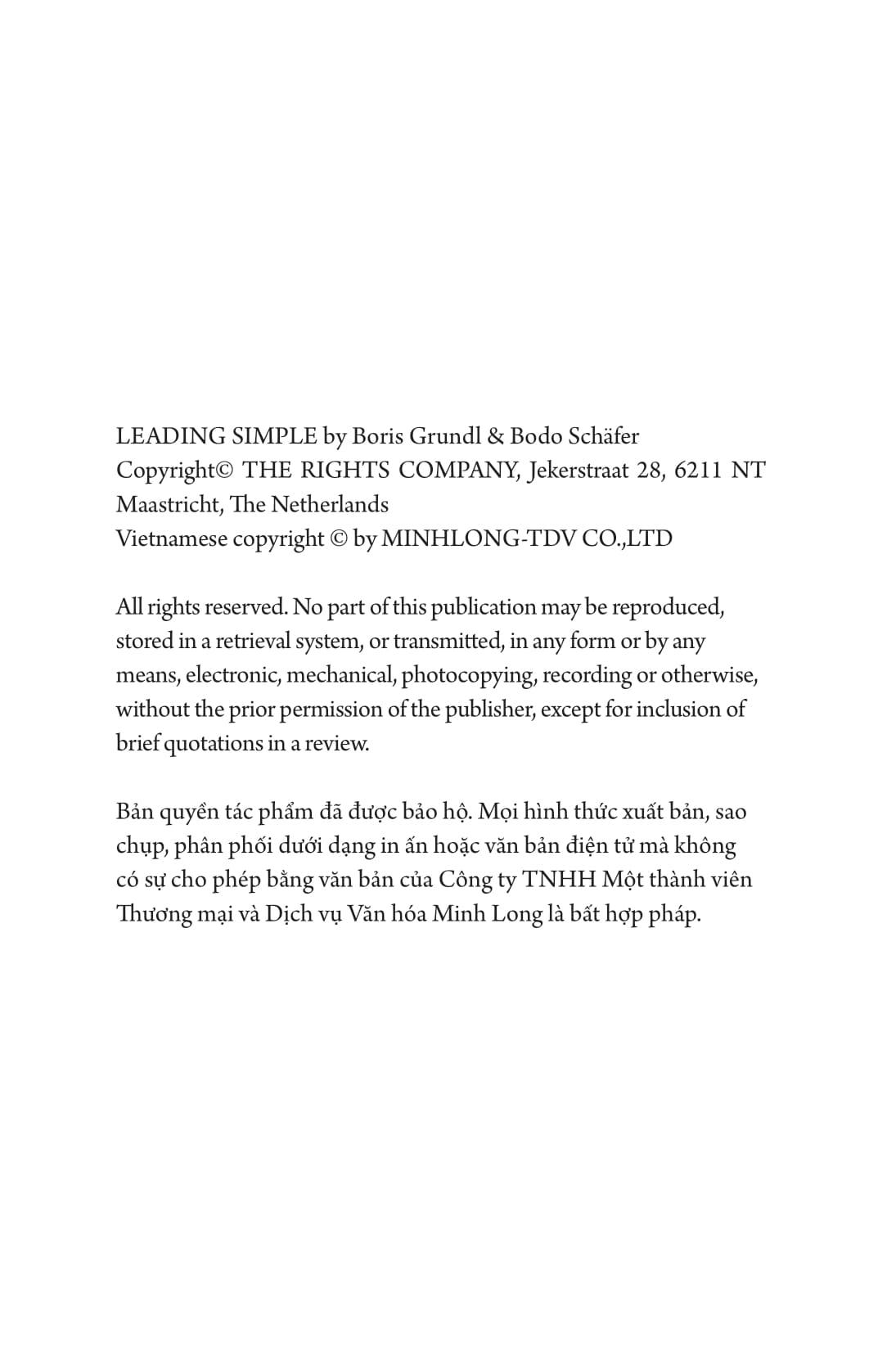Lãnh Đạo Giản Đơn - Leading Simple
