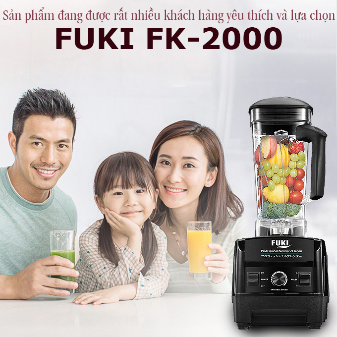 Máy xay sinh tố công nghiệp Fuki FK-2000 (2000W) – Hàng chính hãng