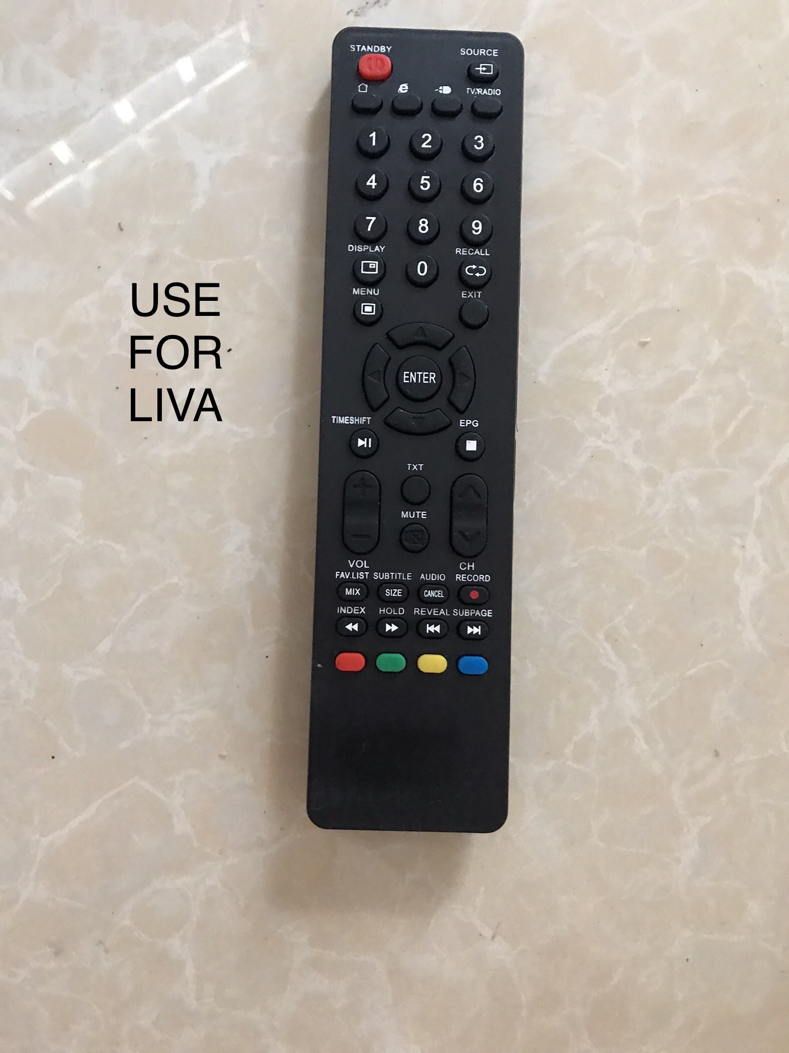 Remote điều khiển tivi led LIVA Smart