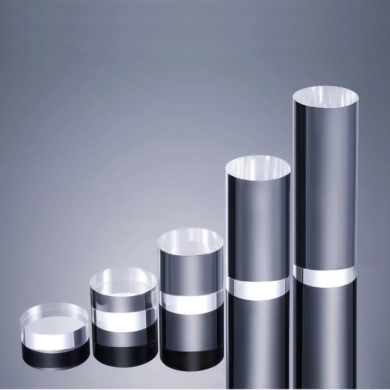 Kệ mica trưng bày sản phẩm hình trụ Dày 3cm, nhiều kích thước - Tròn
