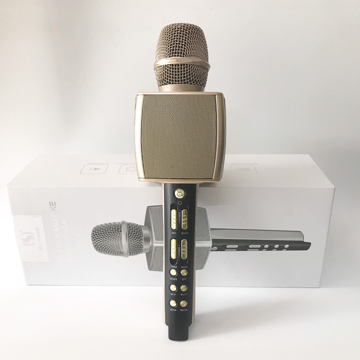 Micro Karaoke Bluetooth SU-YOSD YS-92 màu Vàng - Hàng nhập khẩu
