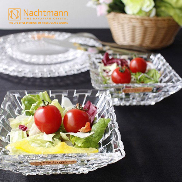 Bộ đĩa & khay pha lê Nachtmann Bossa Nova 5 món - Hàng chính hãng Đức