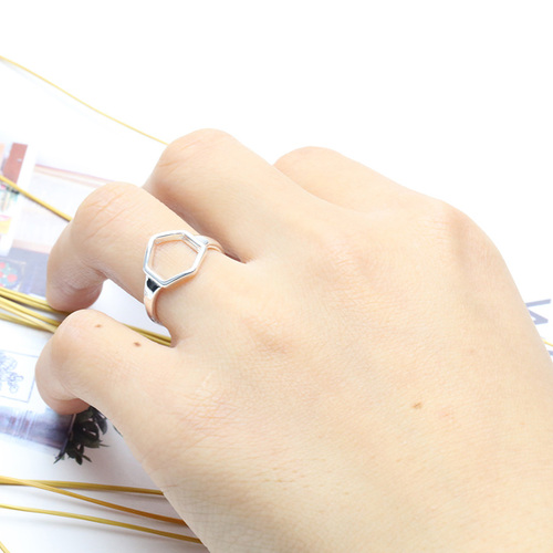 Nhẫn bạc nữ NgọcHY, Lục Giác