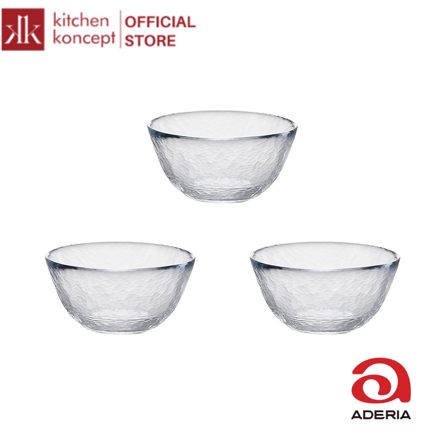 Bộ tô thủy tinh Aderia - Crafty - 12.5cm - 1 cái/ 3 cái