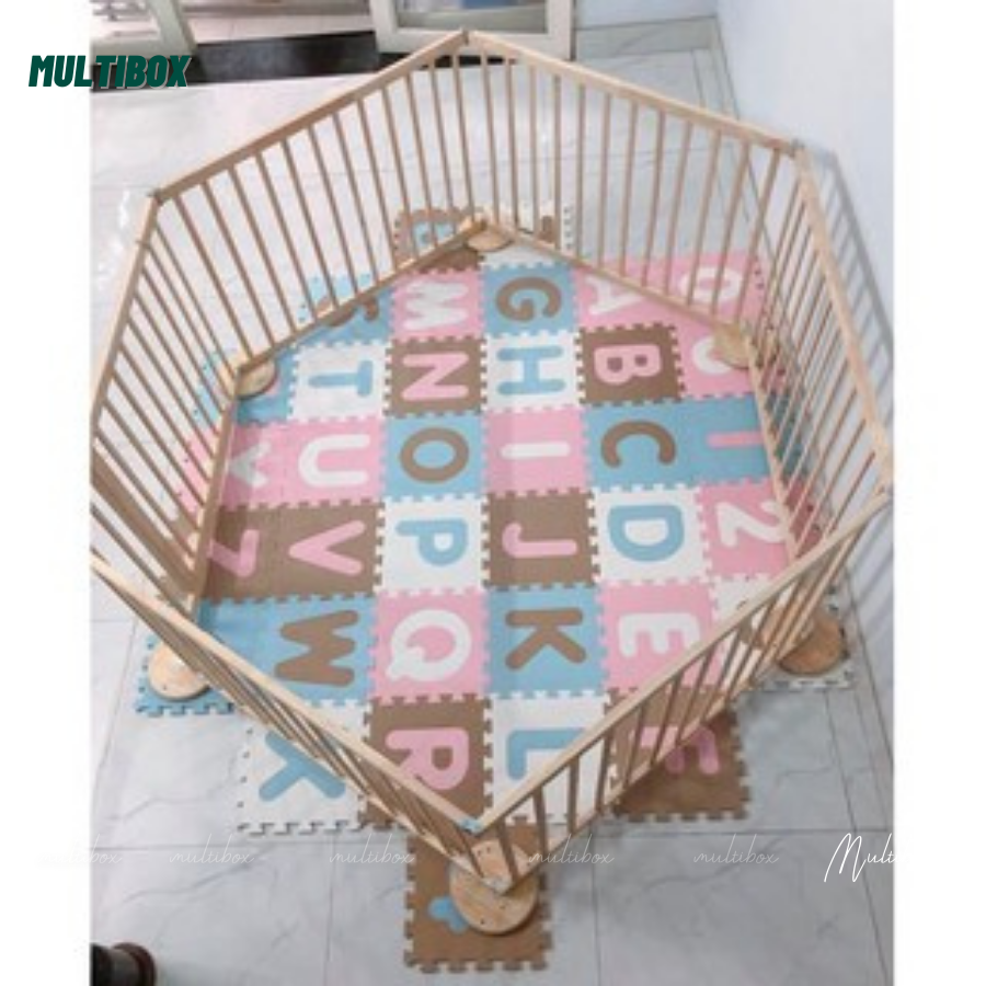 Bộ 26 Tấm Thảm Xốp Chữ Cái ABC Cho Bé Nằm Chơi, Không Mùi Màu Pastel Kích Thước 30x30cm