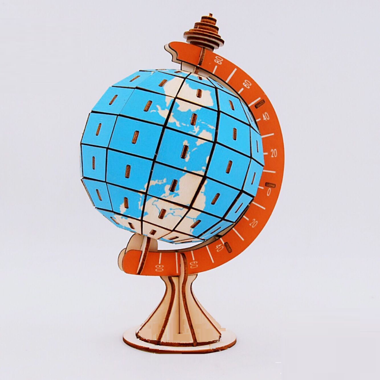 Đồ chơi lắp ráp gỗ 3D Mô hình Trái Đất Globe