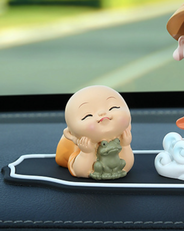 Tượng Chú Tiểu Tĩnh Tâm An Nhiên Trang Trí_ Hàng chính hãng