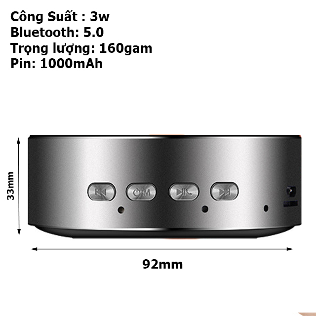 Loa Bluetooth Không Dây S1, Hỗ Trợ Led 7 Màu, USB, Thẻ Nhớ + Tặng Tai Nghe Bluetooth Cao Cấp