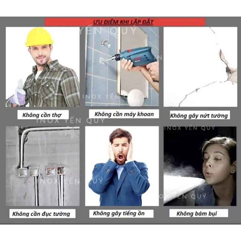 KỆ LỚN ĐỂ XÀ PHÒNG DẦU GỘI INOX304